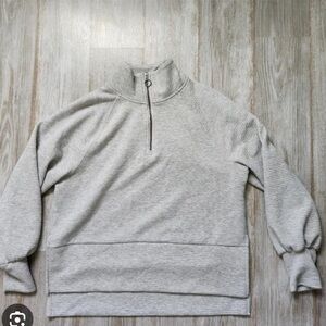 Balance Collection Men's Zip Up Sweater in Light Gray